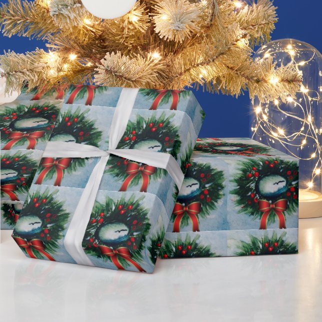 Papel de ajuste de saludos de gaviota (Vacaciones)