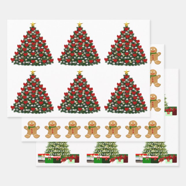 Papel de ajuste de selección de navidades (Set)