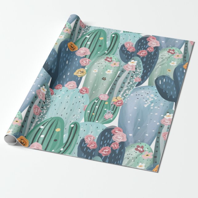 Papel de ajuste de sobrecarga de cactus (Desenrollado)