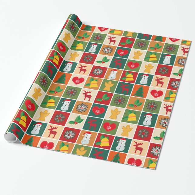 papel de ajuste de tiempo de los navidades (Desenrollado)