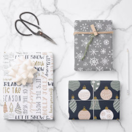 Papel de ajuste de tiempo para Navidades modernos