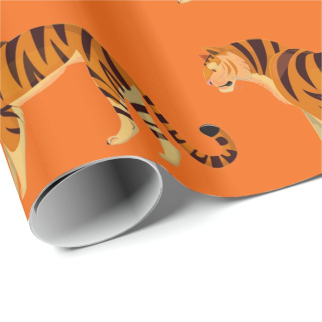 Papel de ajuste de tigre (Esquina del rollo)