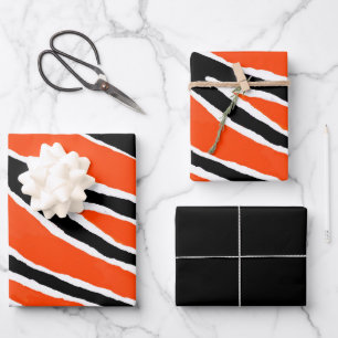 Papel de ajuste de tigre - Naranja/negro