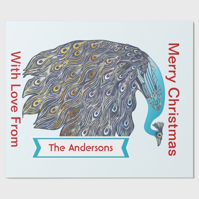 Papel de ajuste de vacaciones de pavo real persona (Superficie plana)