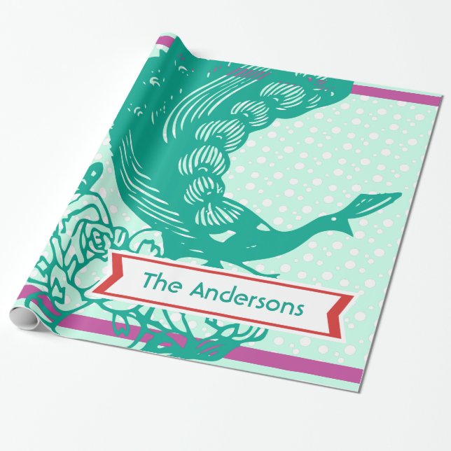 Papel de ajuste de vacaciones de pavo real persona (Desenrollado)