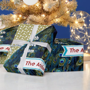 Papel de ajuste de vacaciones de pavo real persona