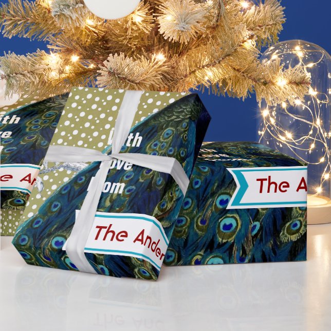 Papel de ajuste de vacaciones de pavo real persona (Vacaciones)