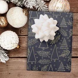 Papel de ajuste de vacaciones para Navidades de or