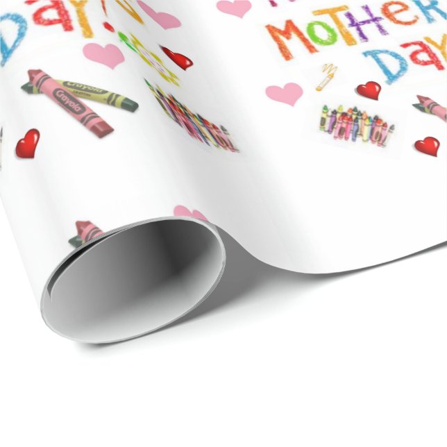 Papel de ajuste del día de la madre (Esquina del rollo)