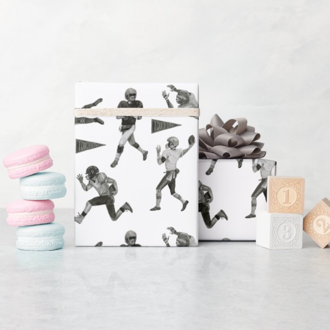 Papel de ajuste del fútbol americano (Baby Shower)