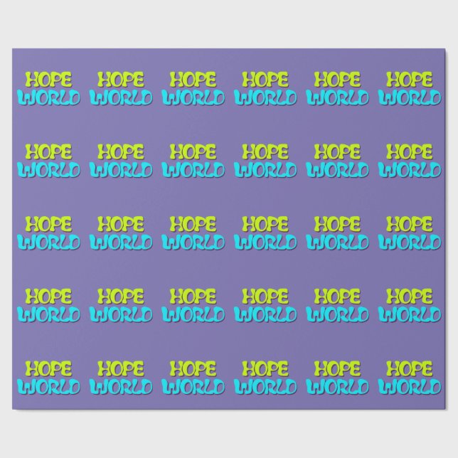 Papel de ajuste del mundo de la esperanza (Costura)