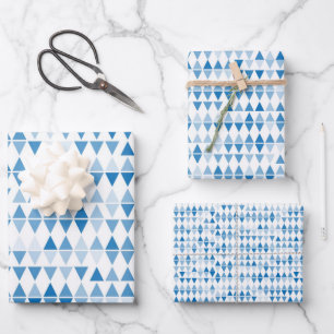 Papel de ajuste del patrón del triángulo azul — Aj