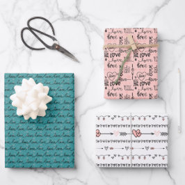 Papel de ajuste del tema de amor