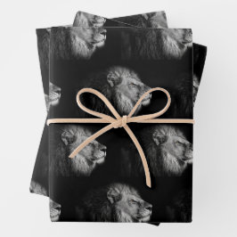 Papel de ajuste diseñado por leones africanos