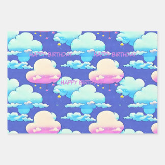 Papel de ajuste en la nube, personalizar diciendo