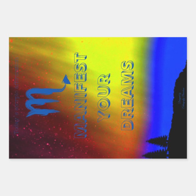 Papel de ajuste - Escorpio-Manifieste sus sueños (Anverso)