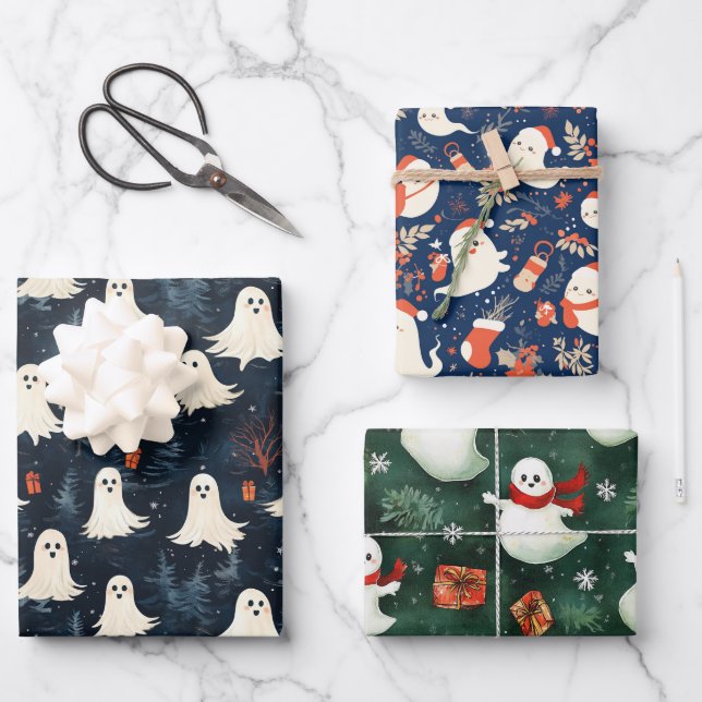 Papel de ajuste fantasma para navidades (Anverso)