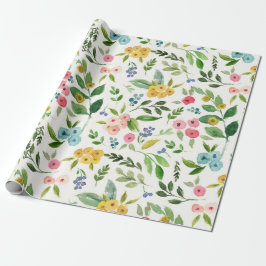 Papel de ajuste floral de primavera