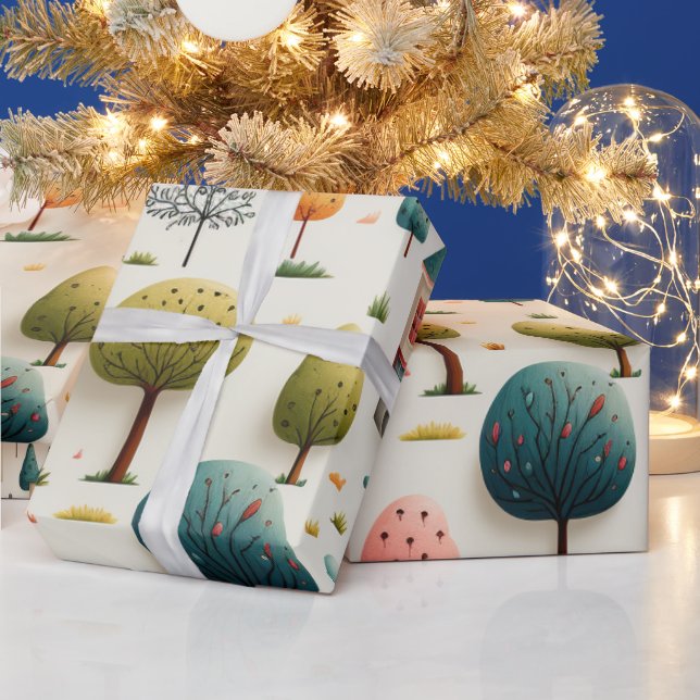 Papel de ajuste GifT de los árboles de Navidad Uni (Vacaciones)