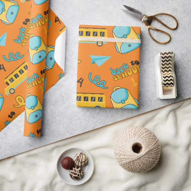 Papel de ajuste impecable: números escolares, moch (Artesanía)