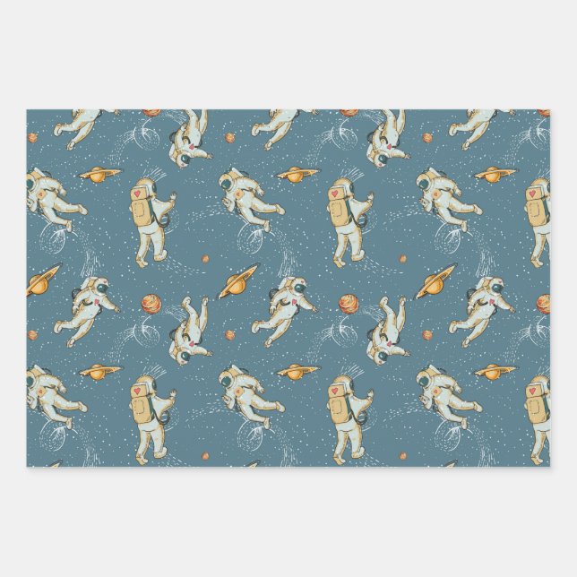 Papel de ajuste inspirado en el espacio (Anverso)