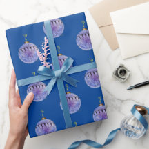 Papel de ajuste - Ornamento de árbol en azul oscur