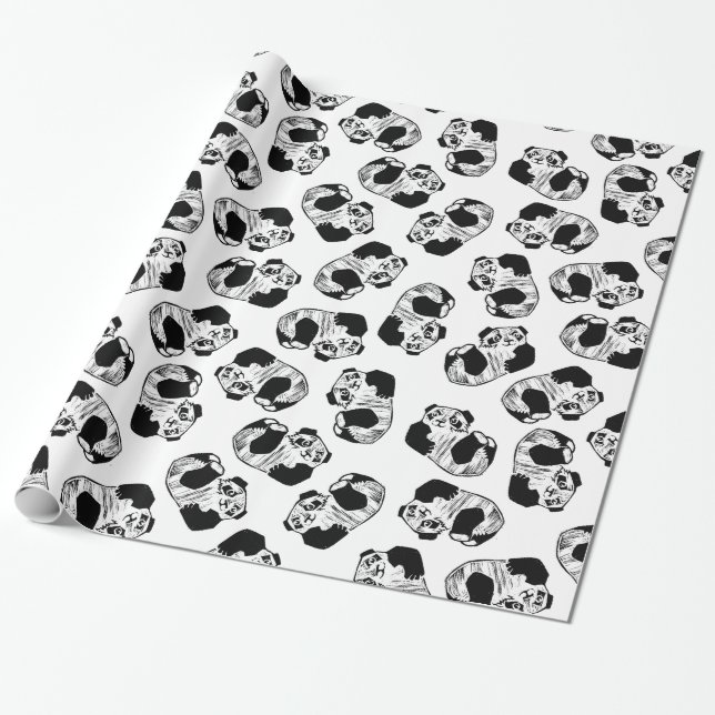 Papel de ajuste Panda Play, 30" x 6" (Desenrollado)