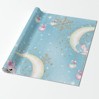 Papel de ajuste para Navidades de la luna de unico