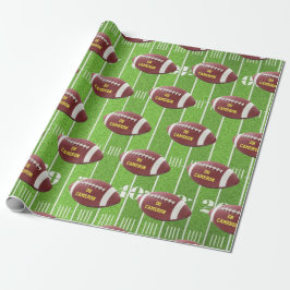 Papel de ajuste personalizado de campo y fútbol