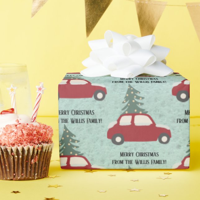 Papel de ajuste personalizado de Navidades (Fiesta de cumpleaños )