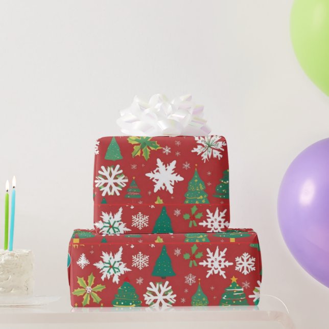 Papel de ajuste personalizado de Navidades (Regalos de fiesta)