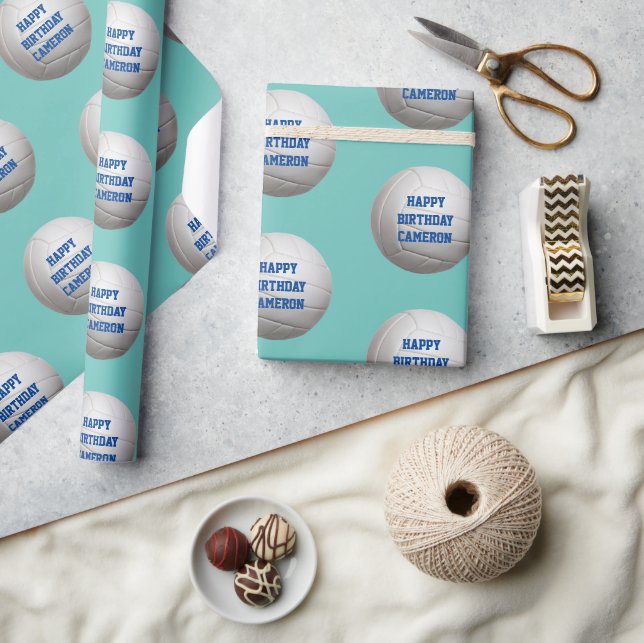 Papel de ajuste personalizado del voleibol (Artesanía)