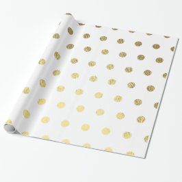 Papel de ajuste PolkaDot de Relieve metalizado dor