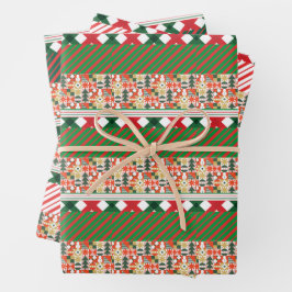 Papel de ajuste retro para navidades