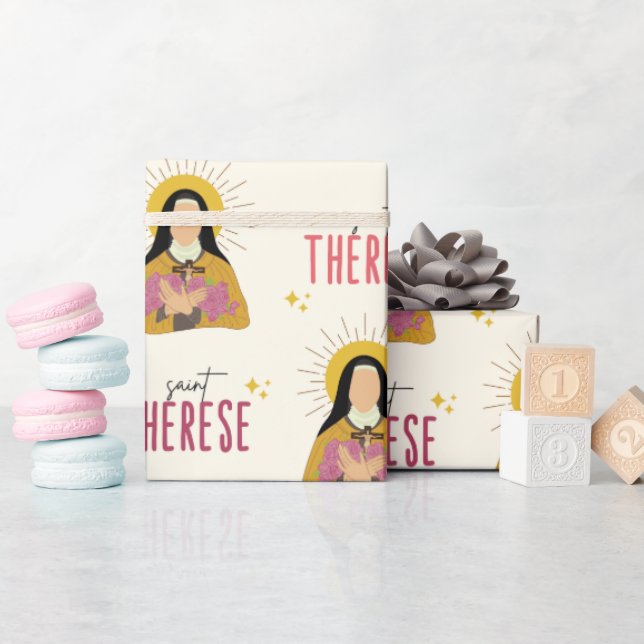 Papel de ajuste St. Therese (Baby Shower)