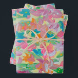 Papel de ajuste Sunny Pastel<br><div class="desc">Obra de arte acrílica pintada a mano.</div>
