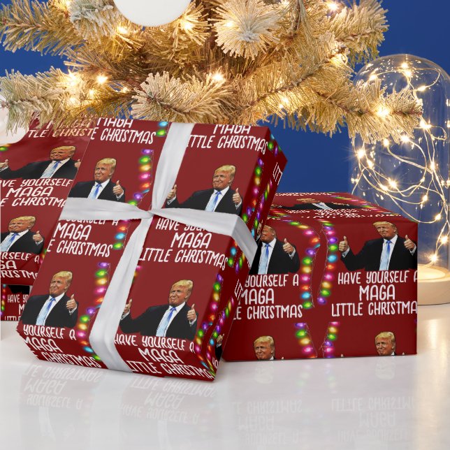 Papel de ajuste TRUMP MAGA LITTLE NAVIDADES 2024 (Vacaciones)