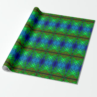 Papel de ajuste verde y azul