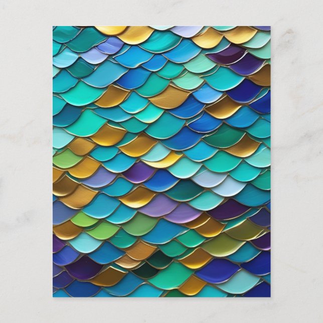 Papel de arte reversible, florecen escalas de sire (Atrás)