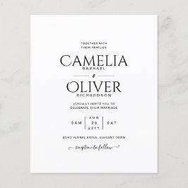 PAPEL DE Boda DE MONOCRÓME blanco negro PRESUPUEST