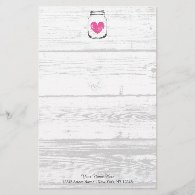 Papel de bodas rústico de barro de albañilería de  (Anverso)