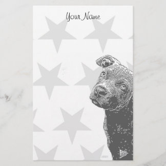 Papel de cachorro de Pitbull