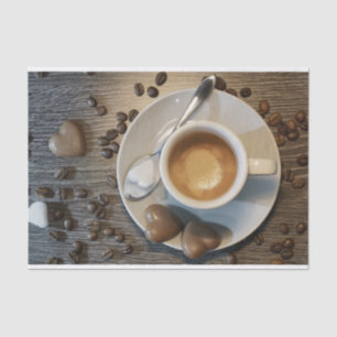 papel de café y chocolate