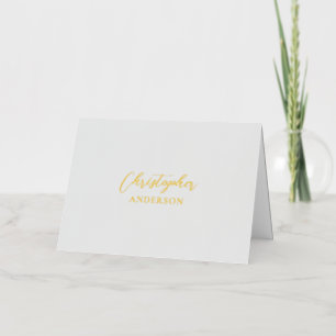 Papel de carta con texto personalizado gris / Tu n