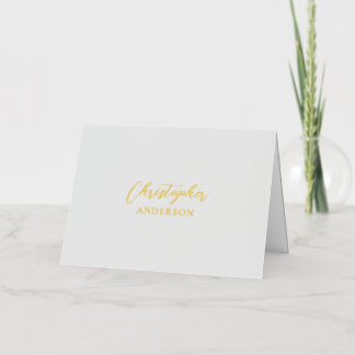 Papel de carta con texto personalizado gris / Tu n