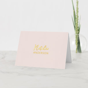 Papel de carta con texto personalizado rosa sonroj