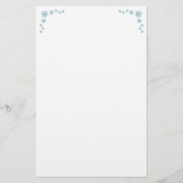 Papel de Carta Copo de Nieve