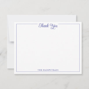 Papel de carta de agradecimiento Elegant Script Az