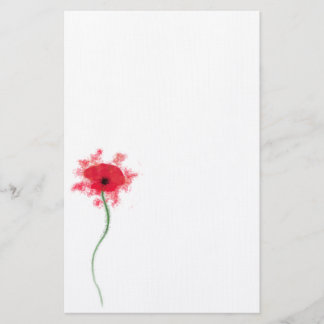 Papel de carta de la amapola