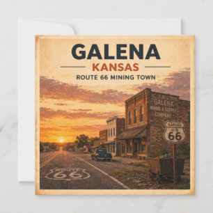 Papel de carta de la ciudad minera Galena Kansas R